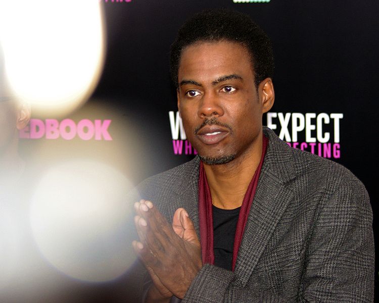(courtesy of Wikimedia Commons) Chris Rock at the 2012 premiere of What to Expect When Youre Expecting