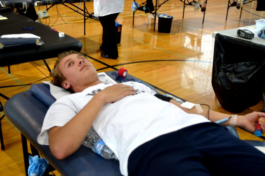 Blood drive: a hit among students