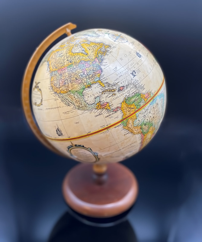 This globe is representative of the travel experiences language students could have.