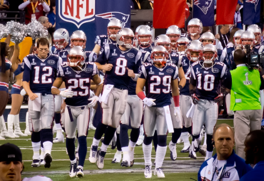 New England patriots entering game. (Photo courtesy of SAB0TEUR)