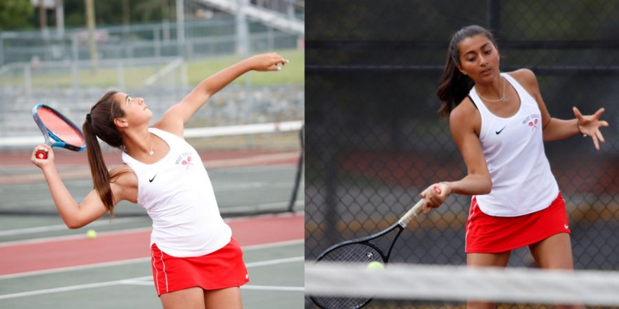 Photos courtesy of The Milestone Yearbook (taken by legacy studios) Freshmen Jordan Cohen (left) and Nitya Vyas perfecting their skills in a cutthroat practice session. 