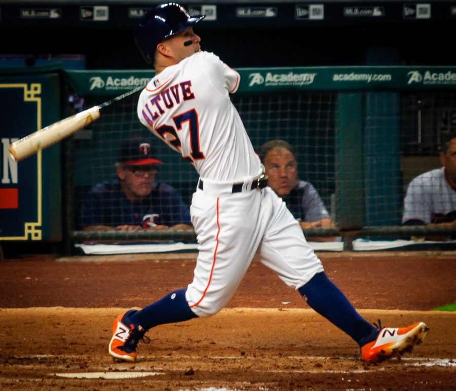 Astros+star+2B+Jose+Altuve+won+MVP+in+2017.+Many+fans+are+calling+for+him+to+relinquish+his+award+due+to+this+scandal.+Photo+courtesy+of+Cmy23.+%28CC+BY-NC+2.0%29