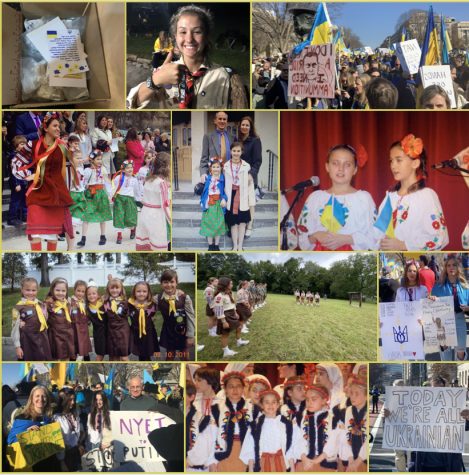 A few photos from my childhood showing Ukrainian dance, scouts, traditional clothing, riots, donations, my family and my friends. 