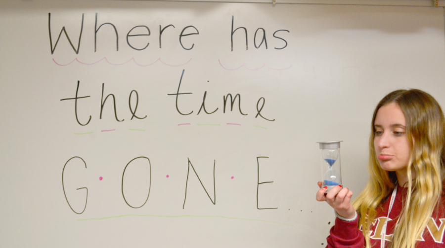 Students must start living in the present and recognize that time is too precious to let pass by. 