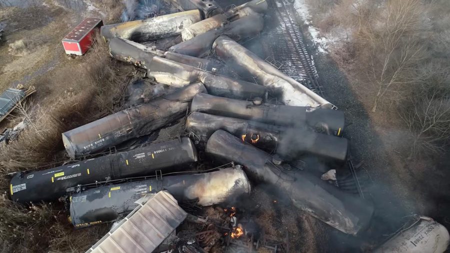 On Feb. 6, a train derailed in East Palestine, Ohio, causing many environmental concerns.