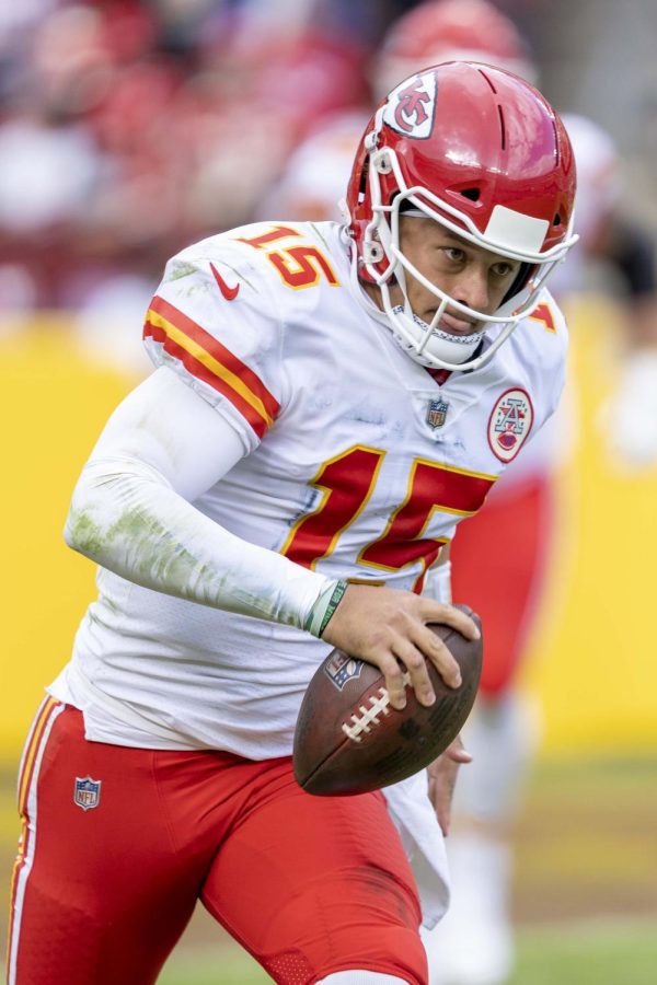 Patrick+Mahomes+led+the+Chiefs+to+a+Super+Bowl+LVII+victory+over+the+Eagles+on+Feb.+12.+