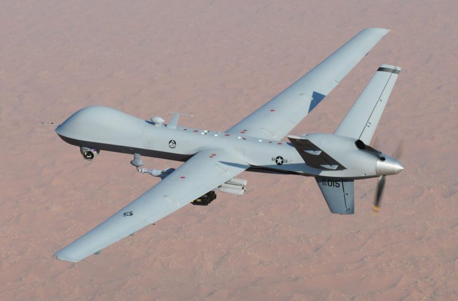 A Russian fighter jet collided with a MQ-9 Reaper U.S. surveillance drone (pictured above) over the Black Sea on March 14.