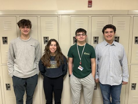 West Essex Region Students, (from left) : Aidan Leifer, Gianna Lodato, Jake Linnett and Dante Ragusa