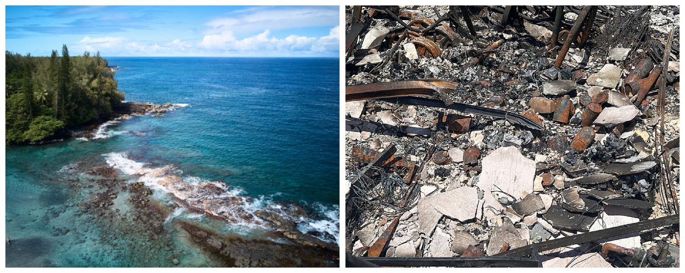 Once-beautiful Hawaii is now left destroyed and completely different by the wildfires. 