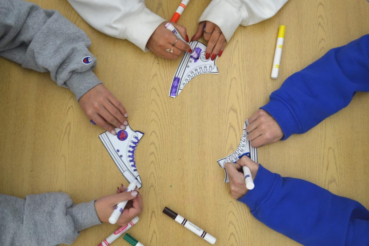 It is necessary for students to follow through with the promises they make when signing their sneaker cut-outs.