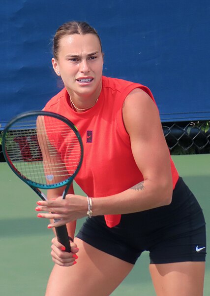 Arnya Sabalenka participating in the 2024 US Open