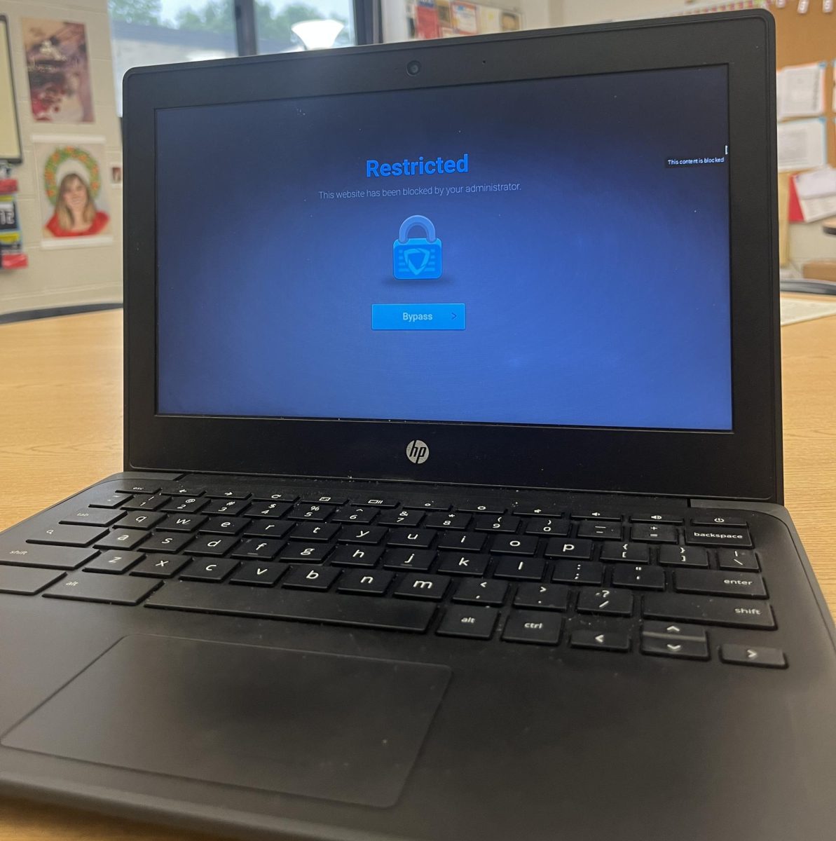 Students are constantly having to face blocked screens on their Chromebooks during the school day. 