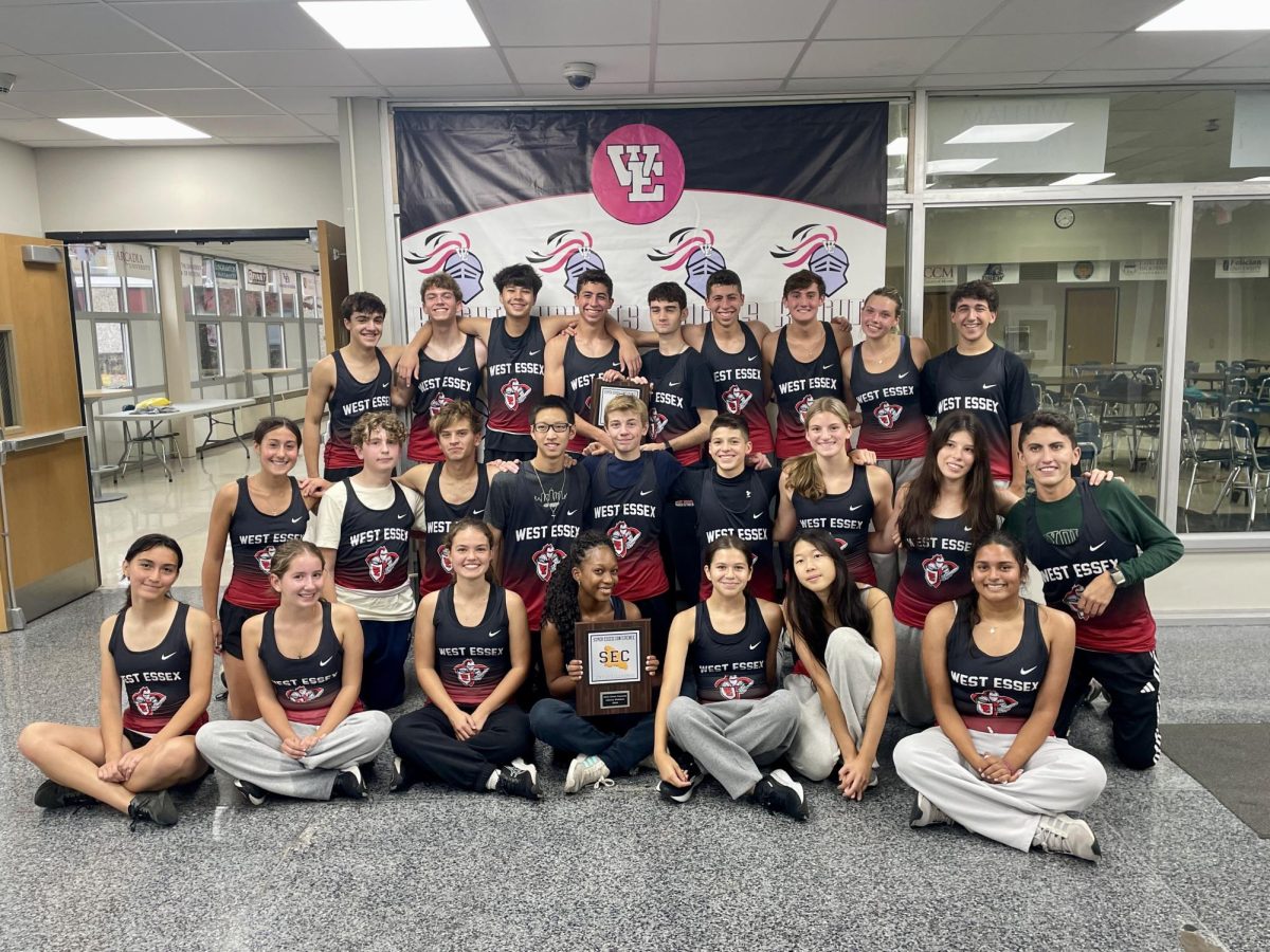 Both the boys and girls cross country teams went undefeated and earned their Super Essex Conference division title.