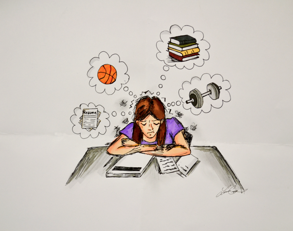 Students are surrounded by many outside commitments, like homework, sports, jobs and college applications.