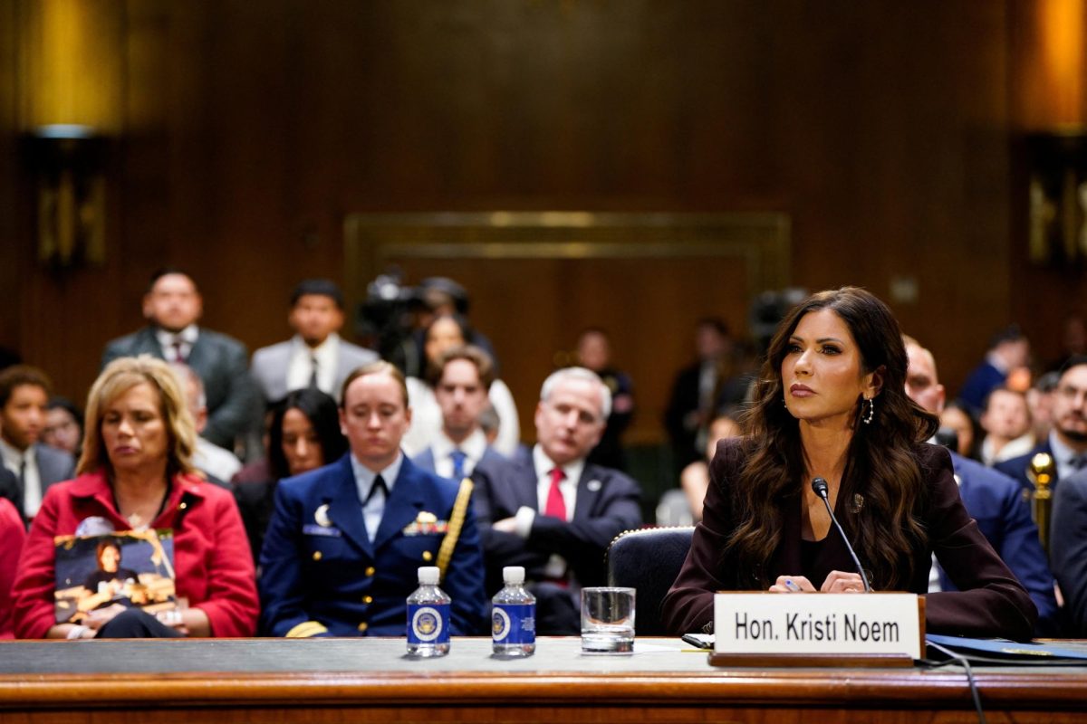 U.S. Homeland Security Secretary Kristi Noem testifies before a Senate Judiciary Committee hearing on "Oversight of the Department of Homeland Security," on Capitol Hill in Washington, D.C., U.S., March 3, 2026. REUTERS/Elizabeth Frantz