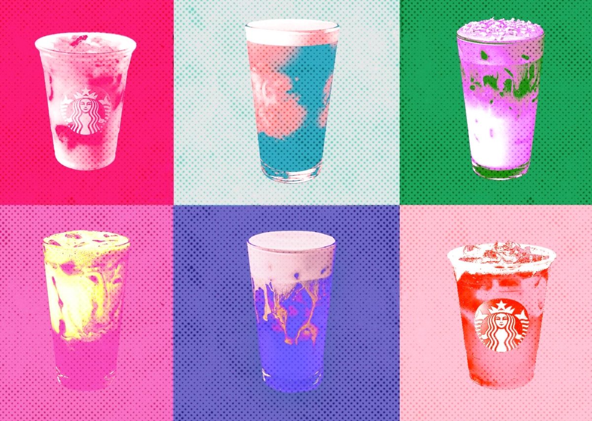 Different Starbucks drinks become popular and change overtime. 