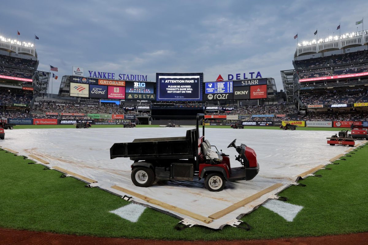 Jun 6, 2026; Bronx, New York, USA; General view of Yankee Stadium, Sterling's team for over 3 decades. Mandatory Credit: Brad Penner-Imagn Images